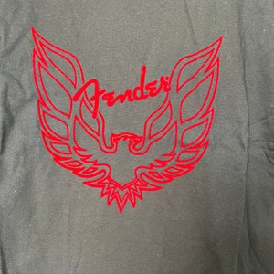 Vintage Fender Guitar Tee with Eagle