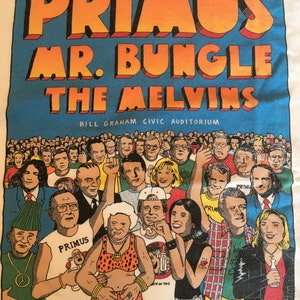 Primus Tee Shirt New Years Eve Concert San Francisco 1992-93