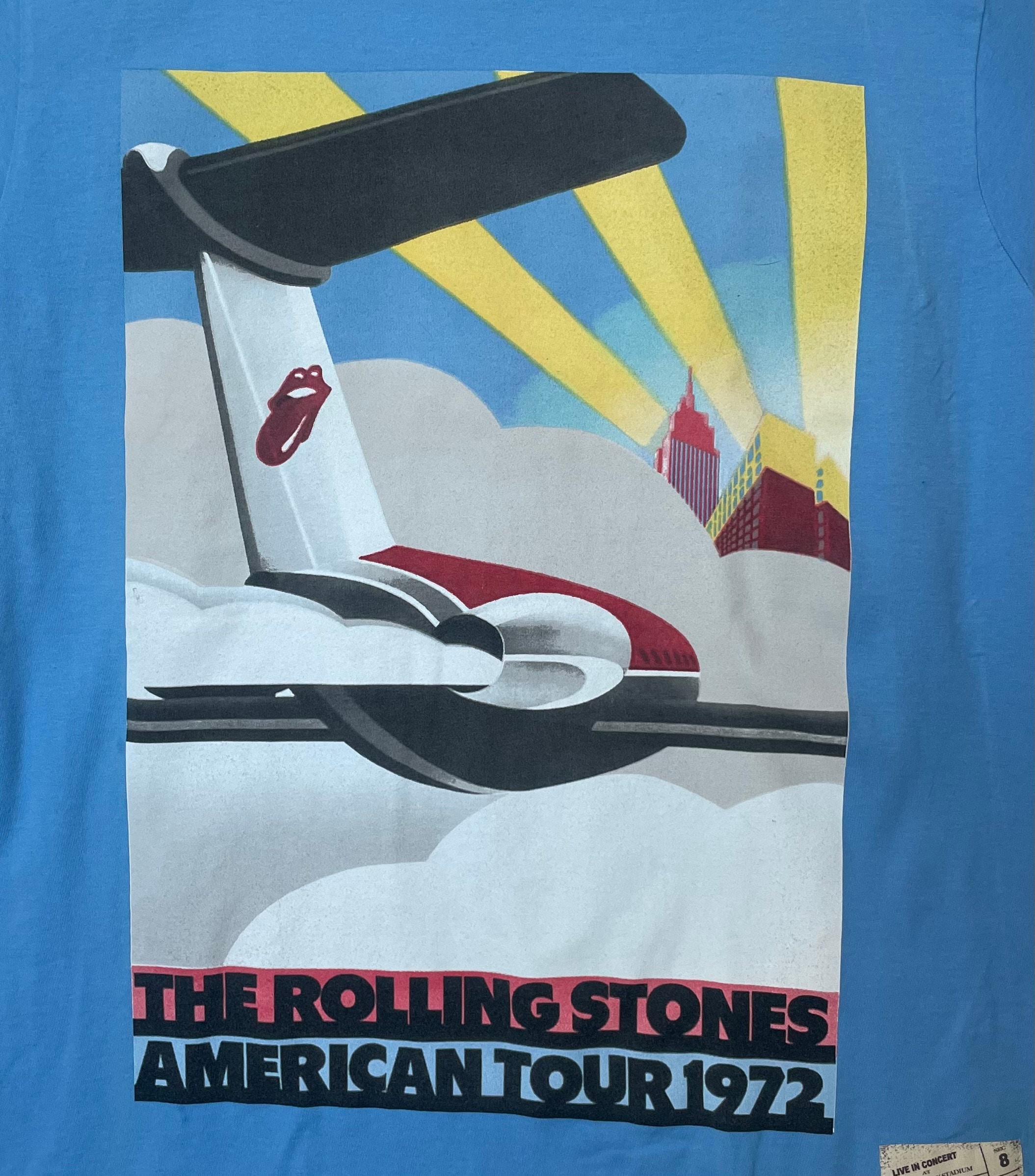 Rolling Stones USA Tour Jet 1973 Commemorative Tee - Etsy