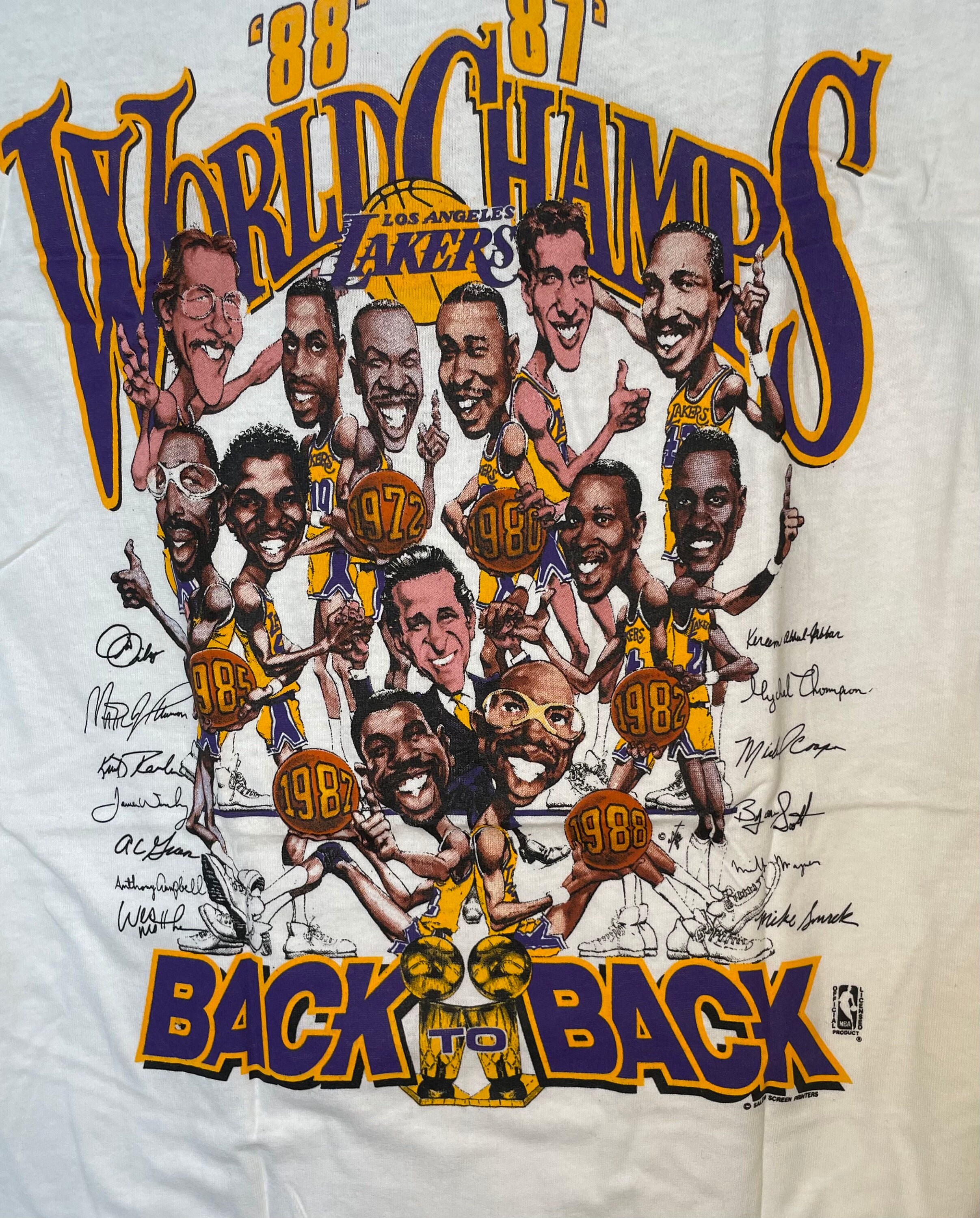 LaLaLandTshirts LeBron James Anthony Davis Ad The Brow Los Angeles Basketball Team T Shirt Classic / Purple / Large