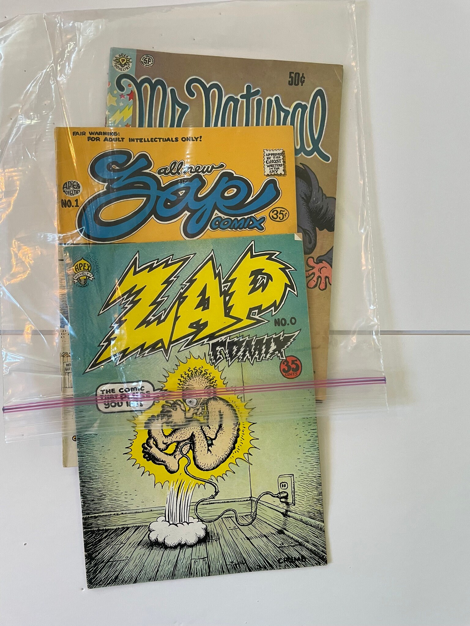 ZAP Comix Originals, Set of Four Issues, 0,1,3 and Mr. Natural