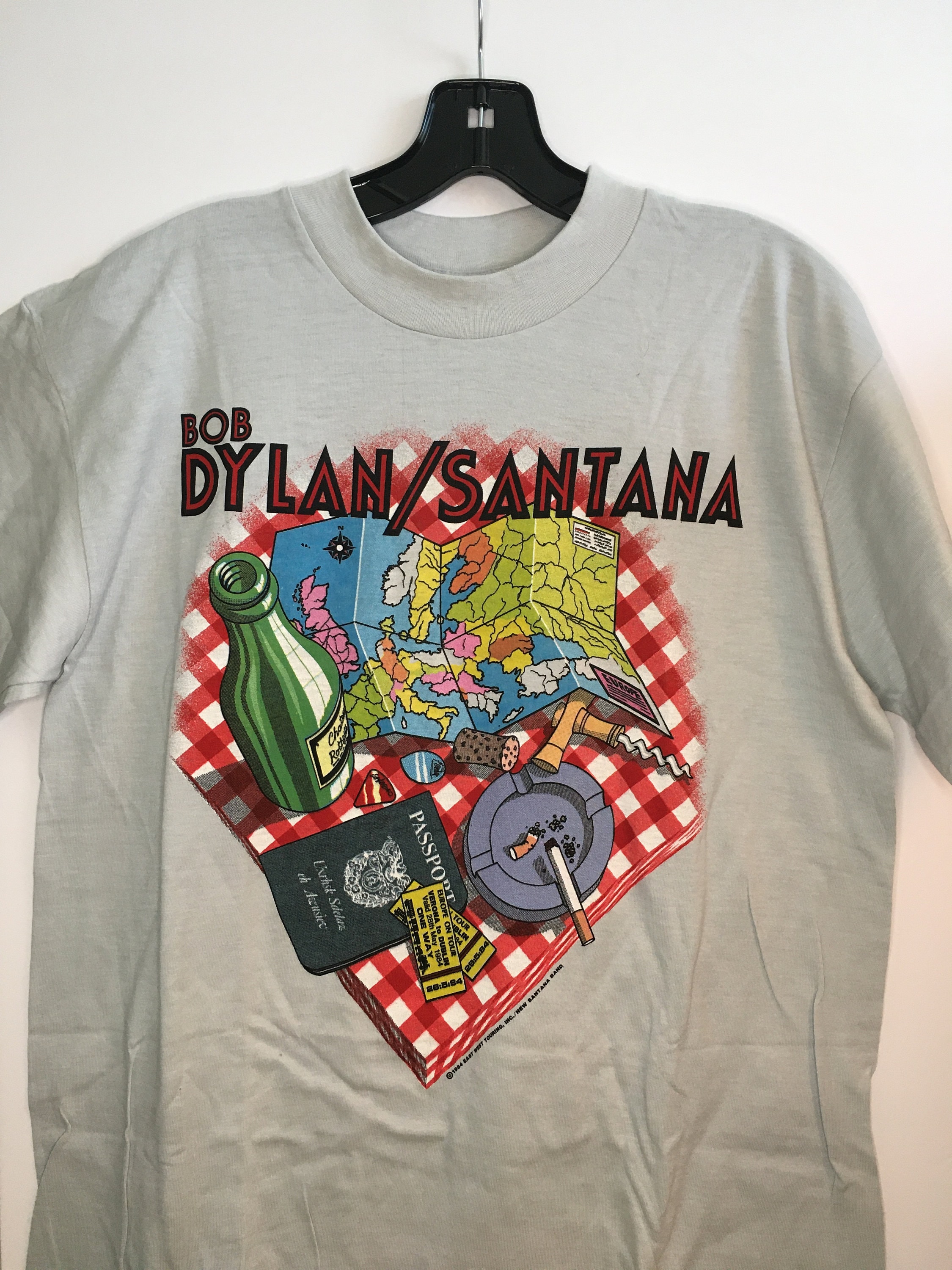 Bob Dylan-santana European Tour 1984 Vintage Concert Tee - Etsy