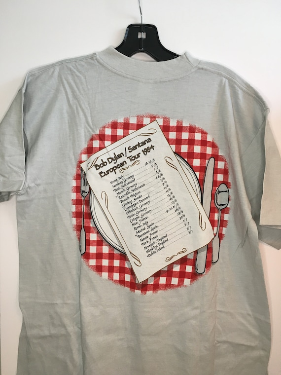 Bob Dylan-santana European Tour 1984 Vintage Concert Tee - Etsy