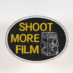 Shoot More Film Iron-on Machine Embroidered Patch