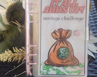Alles zusammen spart Spar-Challenge A6 Sammelmappe | 250,00 | 500,00 | 750,00 Dollar
