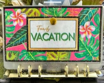 Vacation Savings Challenge A6 Binder & Cash Stuffing Envelopes | 4000.00; 5500.00; 9500.00 Dollar Goals