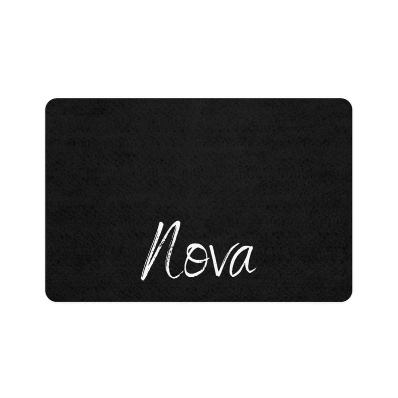 Personalized Dog Mat Name, Personalized Dog Food Mat, Personalized Dog