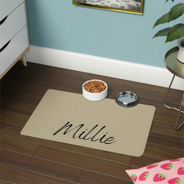 Dog Bowl Mat Etsy