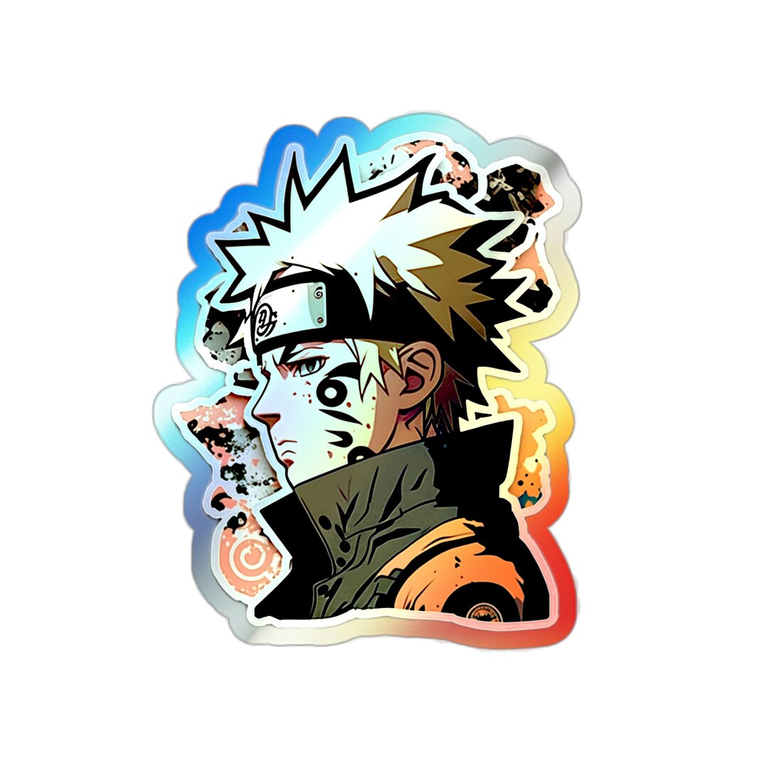 Naruto Holographic Stickers Etsy