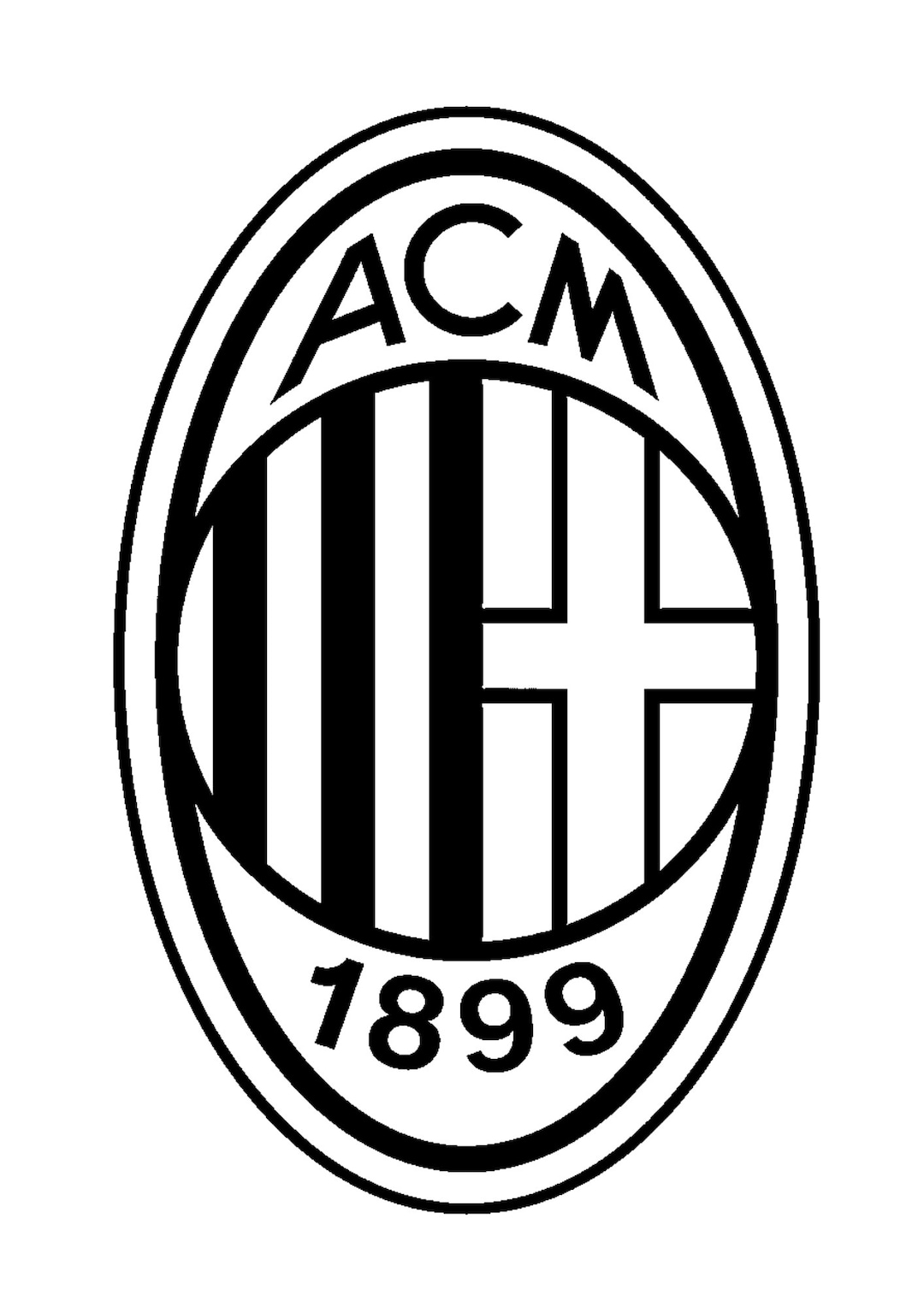 AC MILAN Badge Colouring Sheet - Etsy