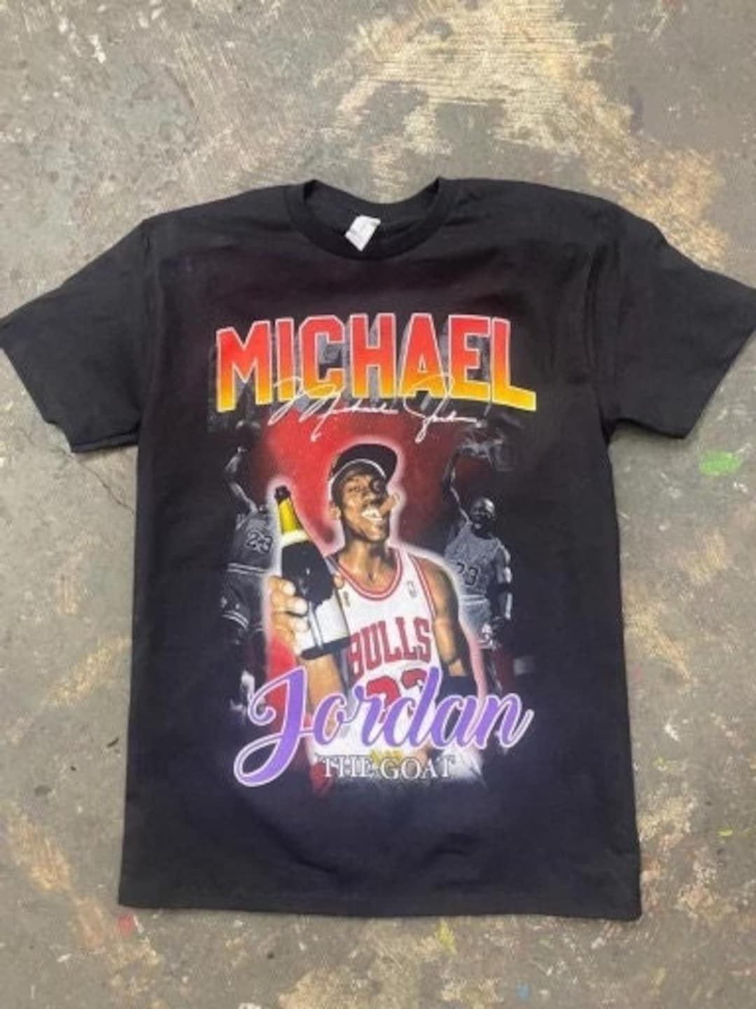 Vintage Michael Jordan GOAT Retro T-Shirt - Shark Shirts