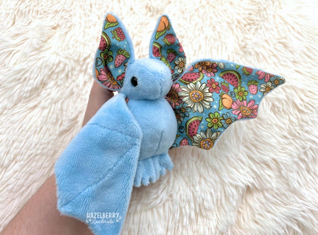 Bat Plush With Fruit Design Handmade Bat Plush Fruit Bat Plush bat-plush-with-fruit-design-handmade-bat-plush-fruit-bat-plush