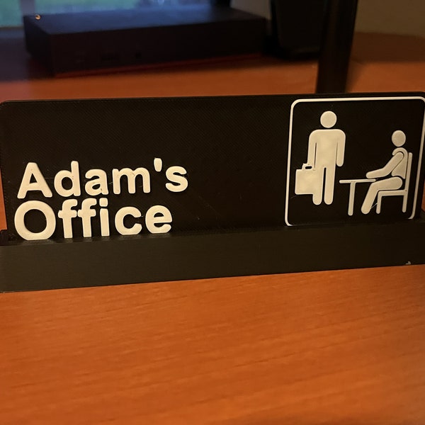 Personalized Door Sign - "Office Show" Themed - Custom Text Personalization