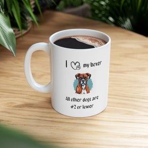 Boxer lover, Boxer, dog mug, boxer mug, dog lover, coffee lover