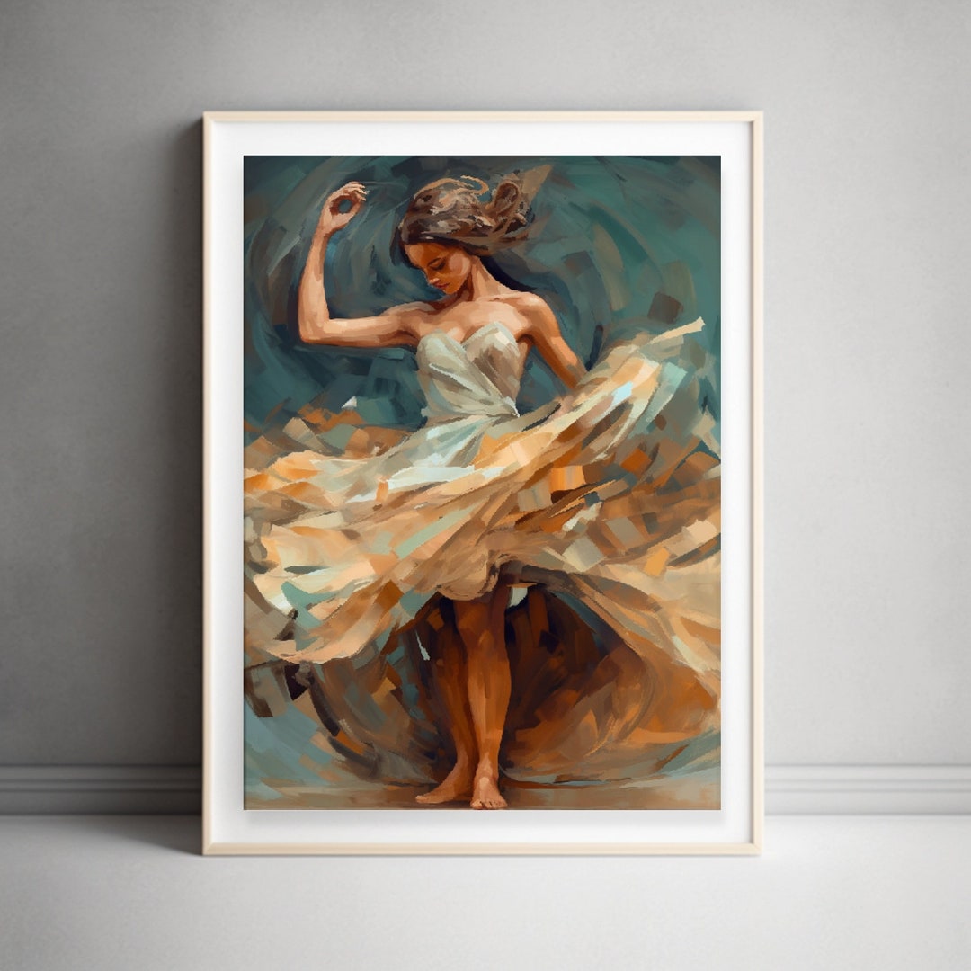Twirling Set of 6 Downloadable Digital Prints for Hallway or Livingroom ...