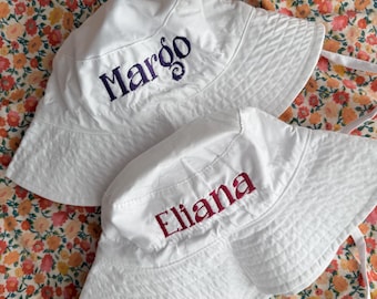 Embroidered Baby Bucket Hat, Customized Baby Sun Hat, Embroidered Toddler Sun Hat, Embroidered Baby/Toddler Hat, Baby Sports Sun/Bucket Hat