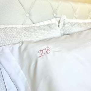 Embroidered Customized Pillowcase, Bride Initials Pillowcase, Fiance Pillowcase, Personalized Pillowcase, Ms to Mrs Embroidered Pillowcase