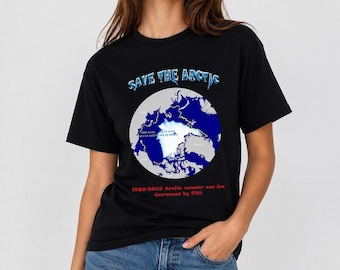Arctic Awareness Tee: Stylish Climate Change Advocacy-Couple's Shirt- Valentine's Day Gift