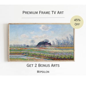 Spring Vintage Frame TV Art, Samsung Frame Tv Art, Digital Vintage Art, Frame Tv Art Digital, Spring Meadow Vintage Art, Vintage Cottage Art