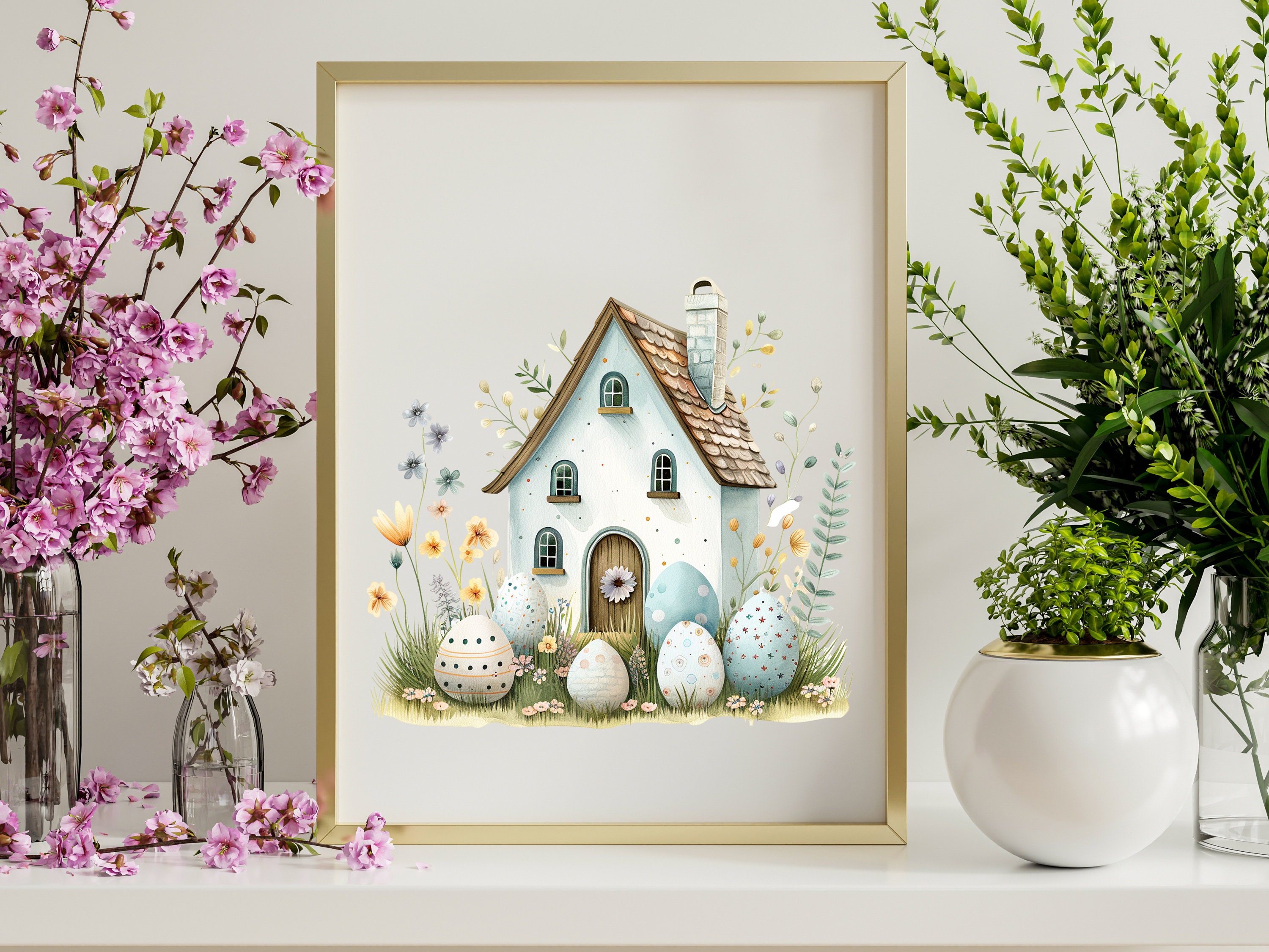 Easter Cliparts Bundle - 80 HD PNG Files, Clipart Pastel Colors and ...