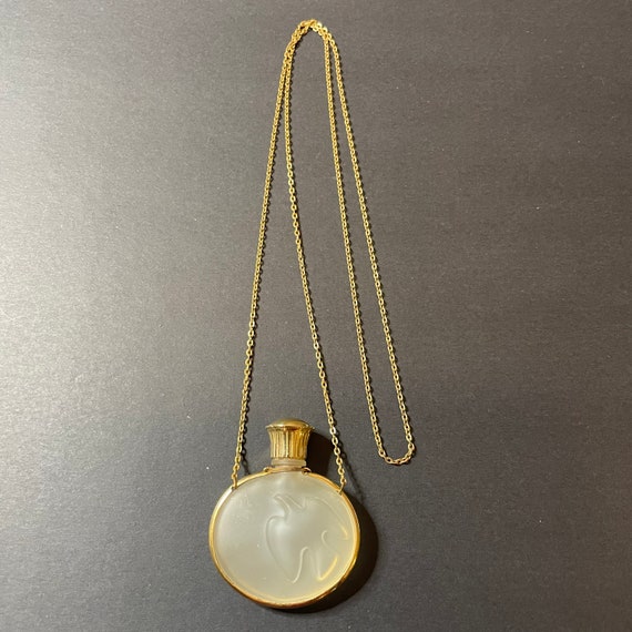 1980’s Reto Nina Ricci Pendant Bottle Necklace “L… - image 3