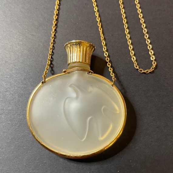 1980’s Reto Nina Ricci Pendant Bottle Necklace “L… - image 2