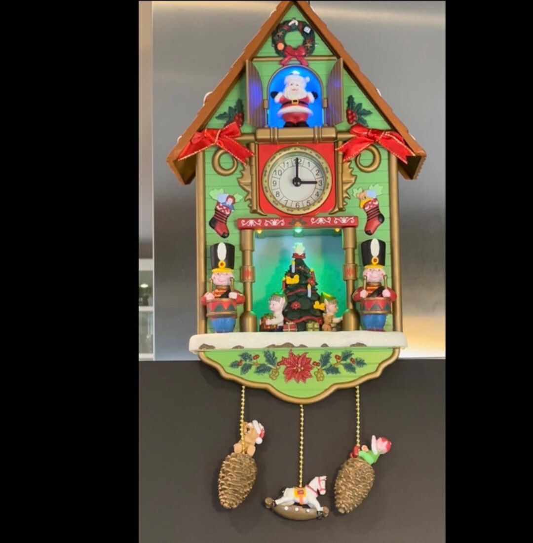 Avon Tick Tock Til Christmas Santa Cuckoo Clock Animated - Etsy