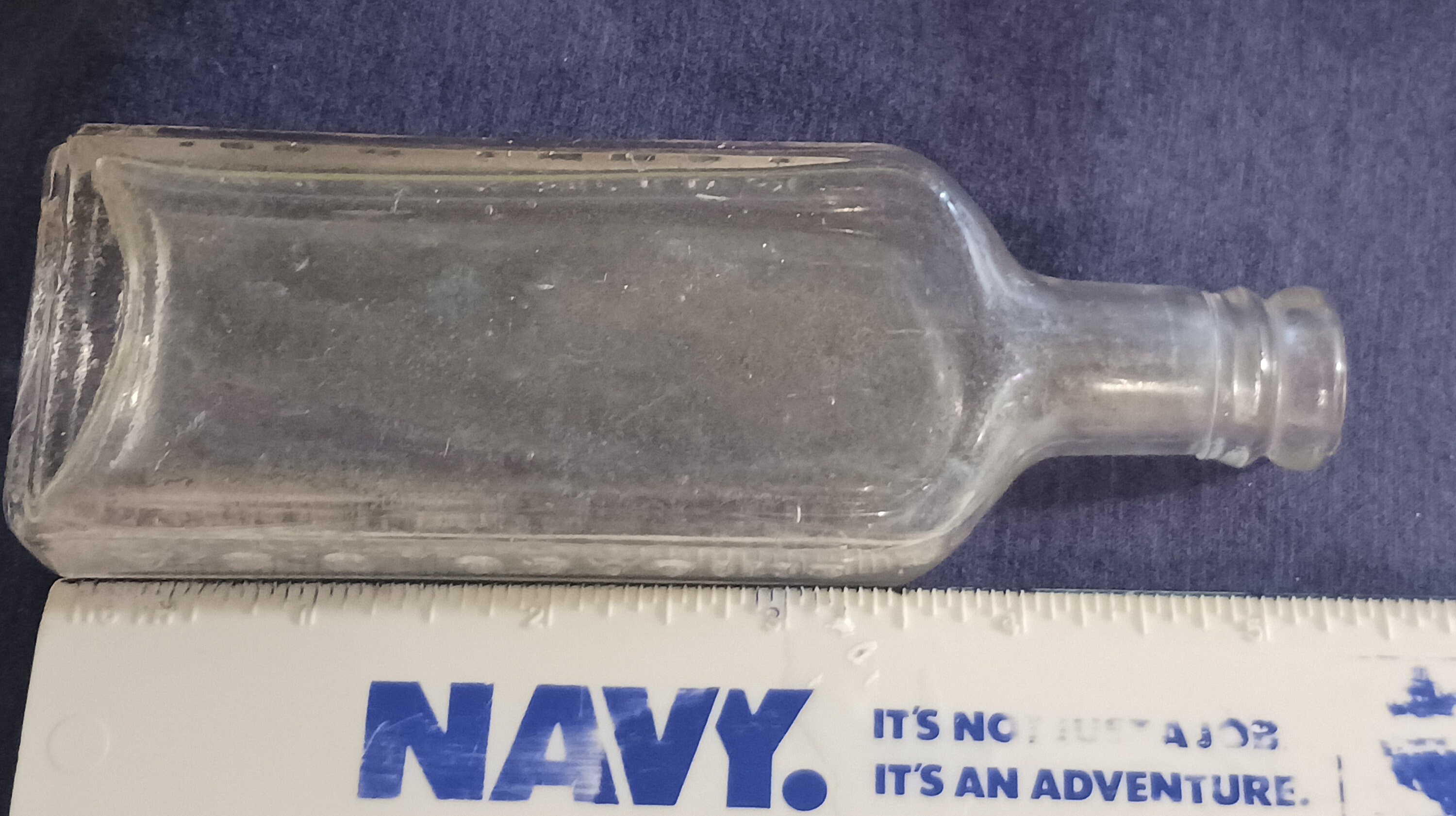 Vintage Foley & Co. Embossed Clear Glass Medicine Bottle Etsy