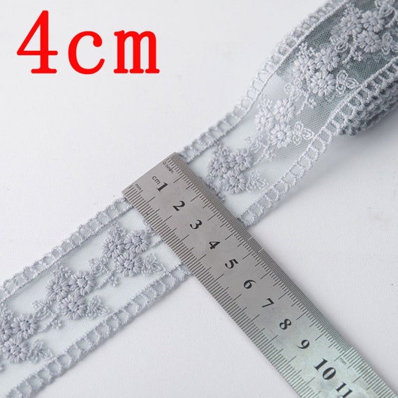 Lace Ribbons for Crafts Hollow Sewing Tulle Fabric for Bow 