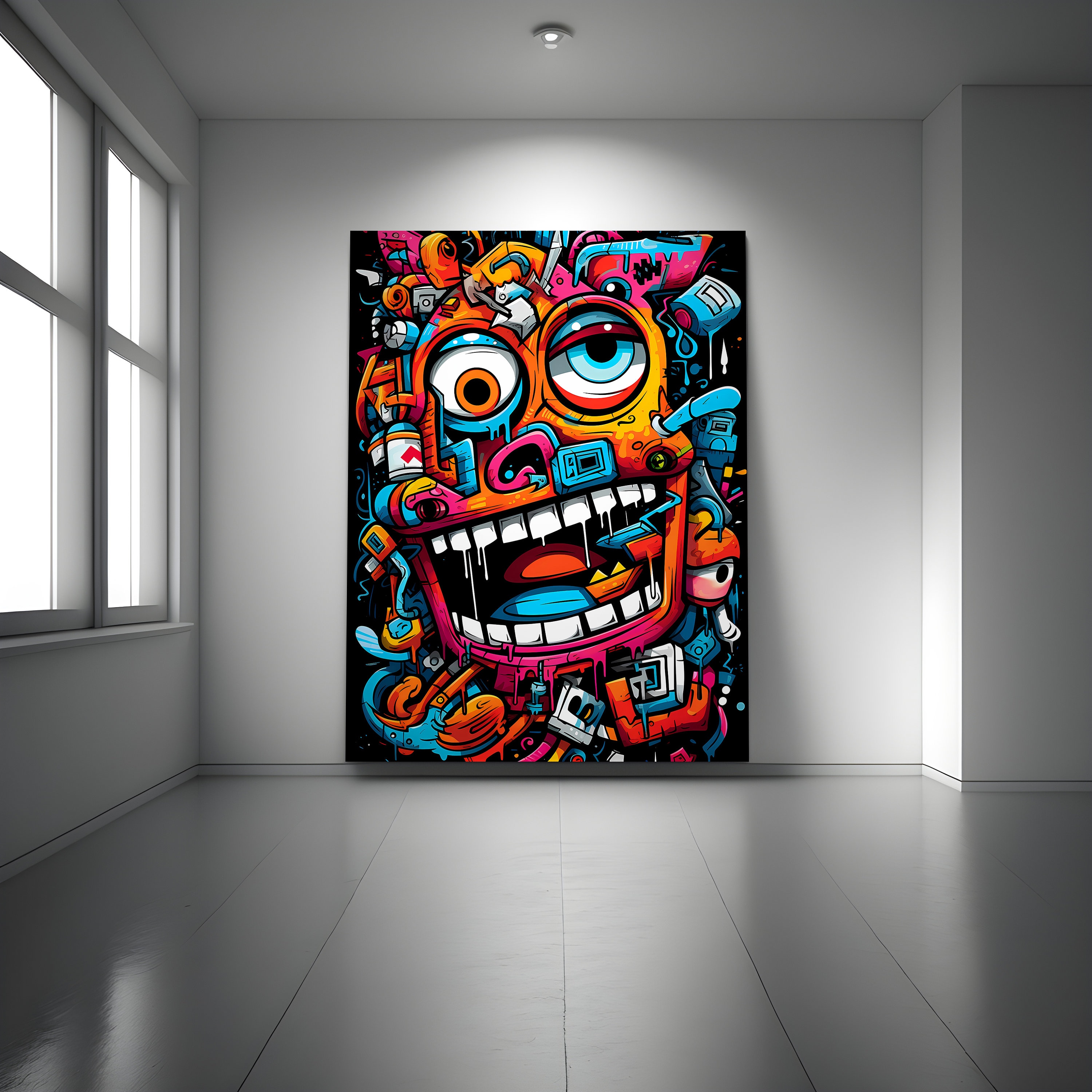 Ryir, Graffiti Wall Art, Graffiti Wall Art Canvas, Modern Graffiti Wall