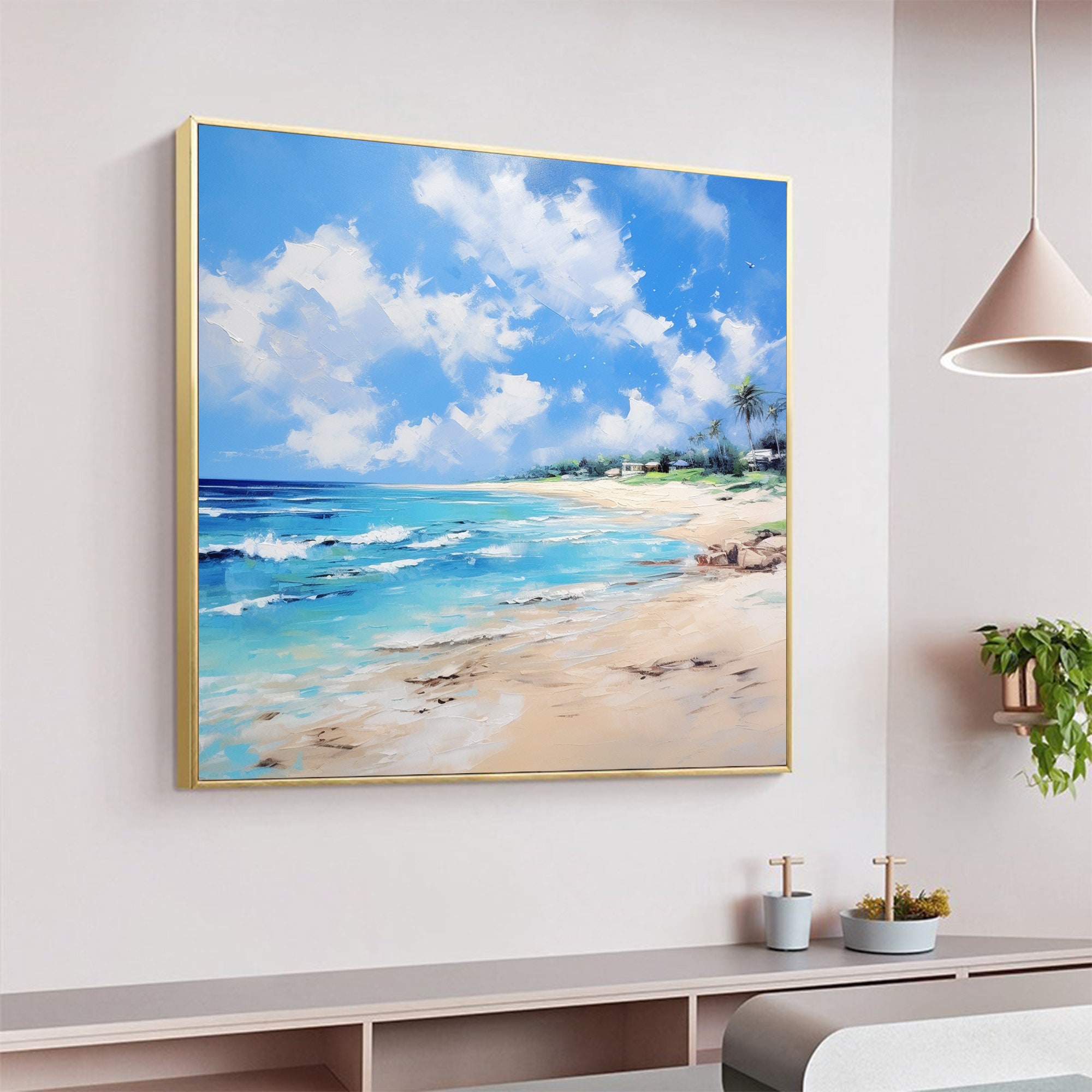Original Seascape Oil Painting on Canvas Large Wall Art Etsy