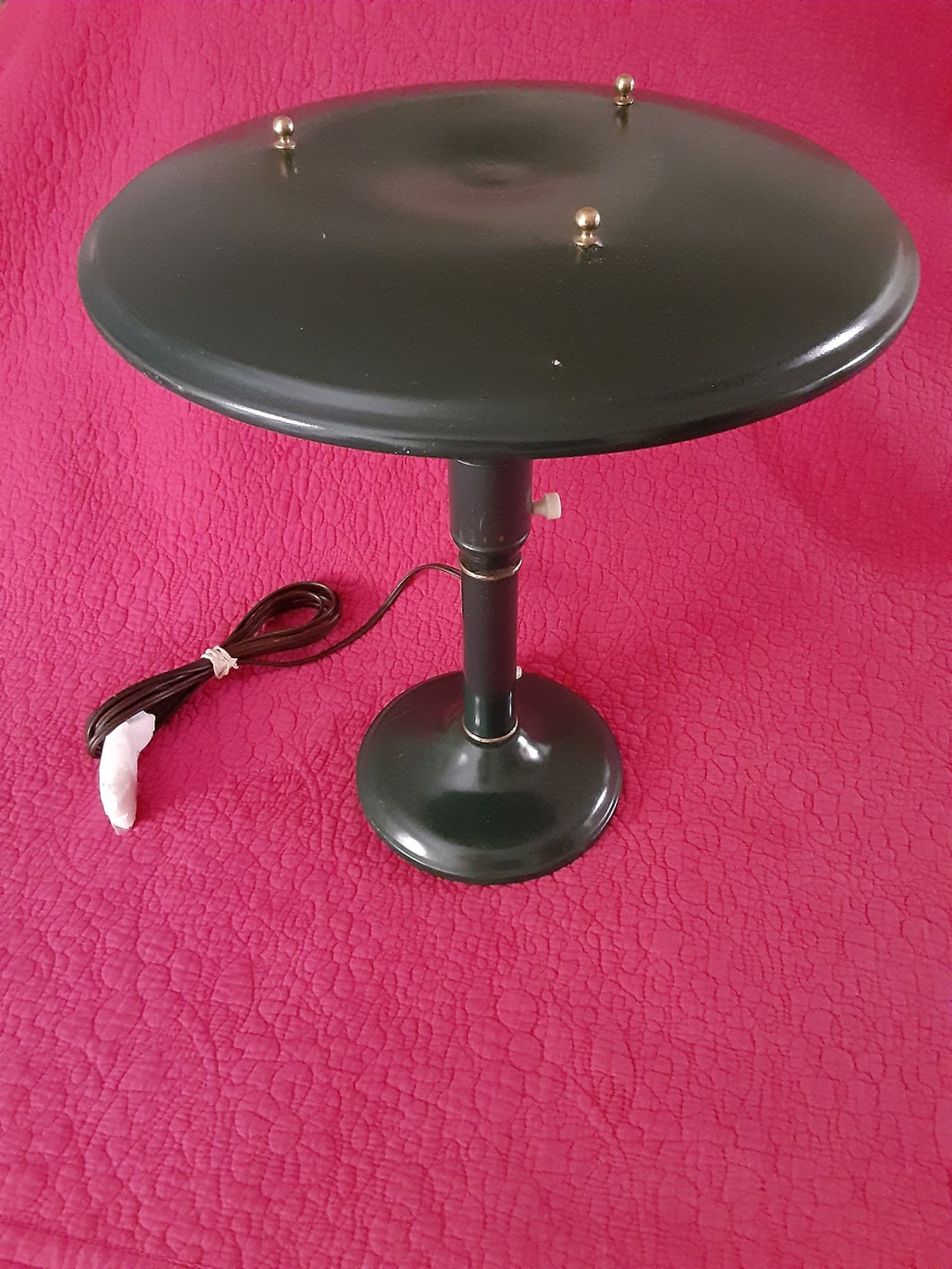 Vintage 1950's Flying Saucer Table Lamp Sight Light Etsy
