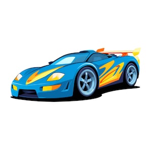 65 Toy Car PNG Clipart Bundle, Fun Designs of Racing, Monster, Dinosaur and sports cars, Digital Download, Toy Car PNGs for Commercial Use