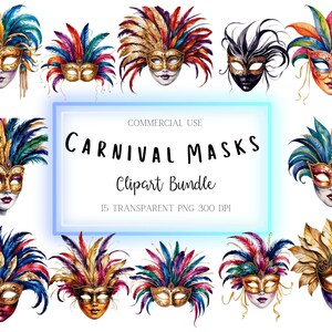Clipart carnaval masker, 15 transparante png&#39;s van hoge kwaliteit voor commercieel gebruik, afdrukbare maskerademaskers, Venetiaans maskerafbeeldingen om te downloaden