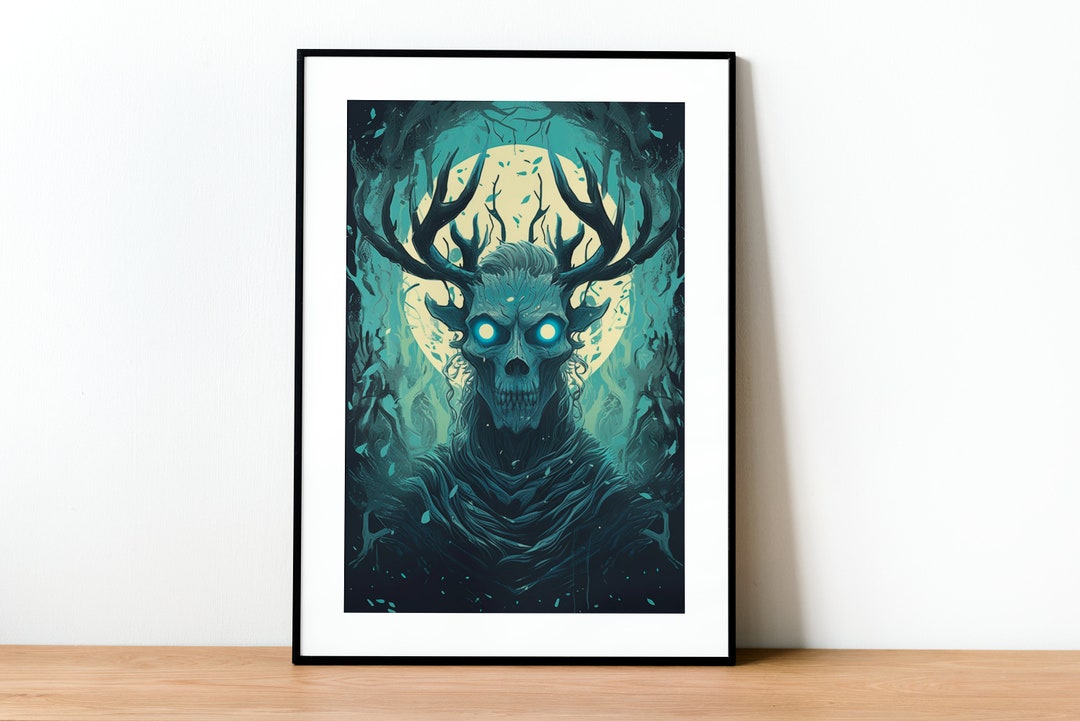 Wendigo Printable Wall Art, Downloadable Print, Poster, Cryptid ...
