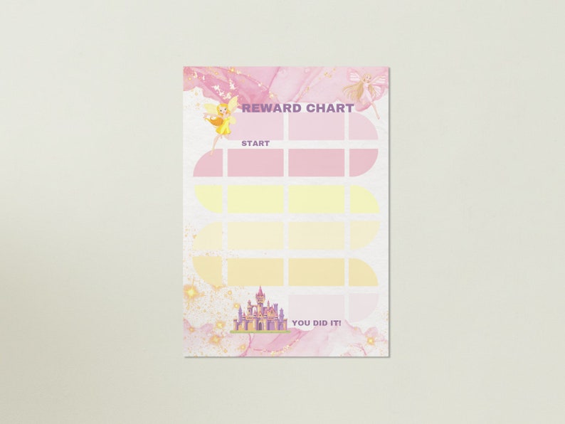 Fairy Reward Chart | Kids Behavior Chart | Printable Sticker Chart ...