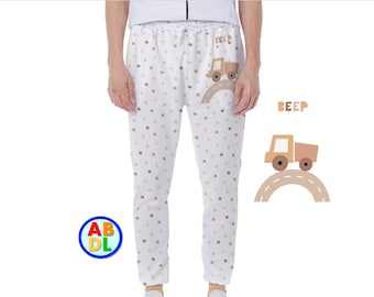 ABDL Beep Beep Truck Jogginghose Erwachsene Baby