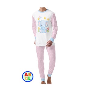 ABDL Blue Elephant Pj&#39;s Adult Baby