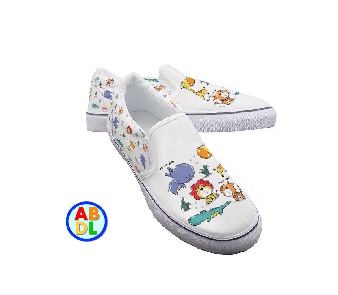 ABDL Jungle Friends Slip Ons Adult Baby