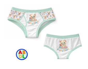 ABDL Baby Time Mens Briefs Adult Baby
