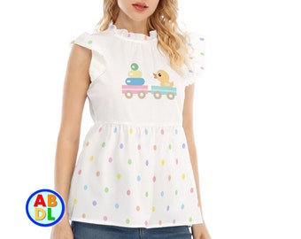 ABDL Ducky Toy Ruffle Top Adult Baby