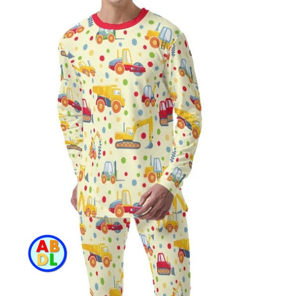 ABDL Construction Pj's Adult Baby