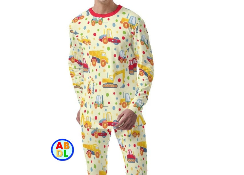 ABDL Construction Pj's Adult Baby