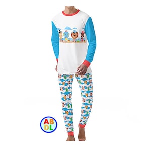 ABDL Sea Time Friends Pj&#39;s Adult Baby