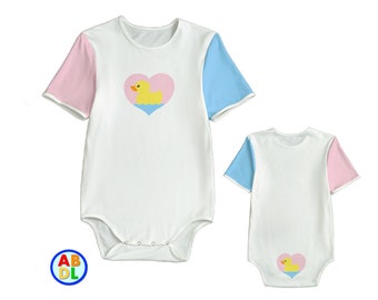 ABDL Ducky Love Bodysuit Adult Baby