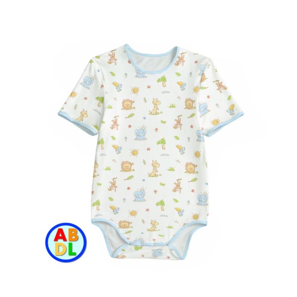 ABDL Dschungel Babys Bodysuit Erwachsene Baby