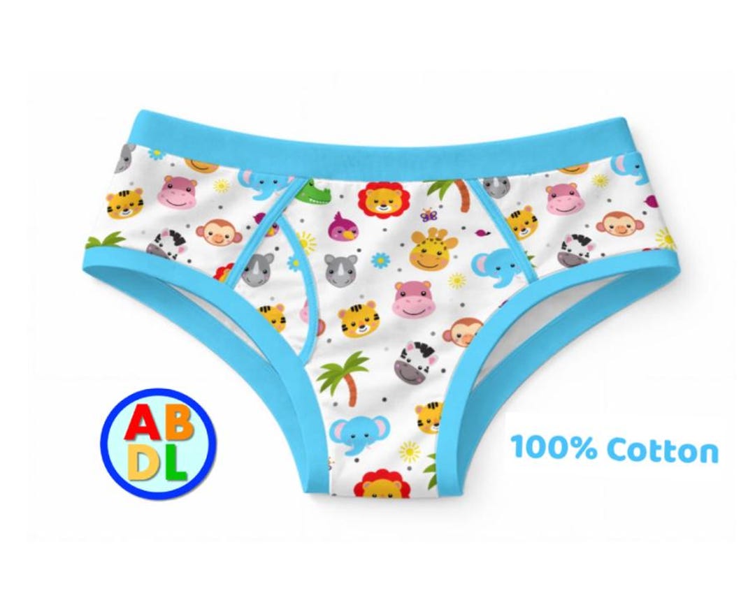 ABDL Jungle Pals Cotton Mens Briefs Adult Baby - Etsy