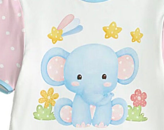 Adult Bodysuit Blue baby Elephant Bodysuit