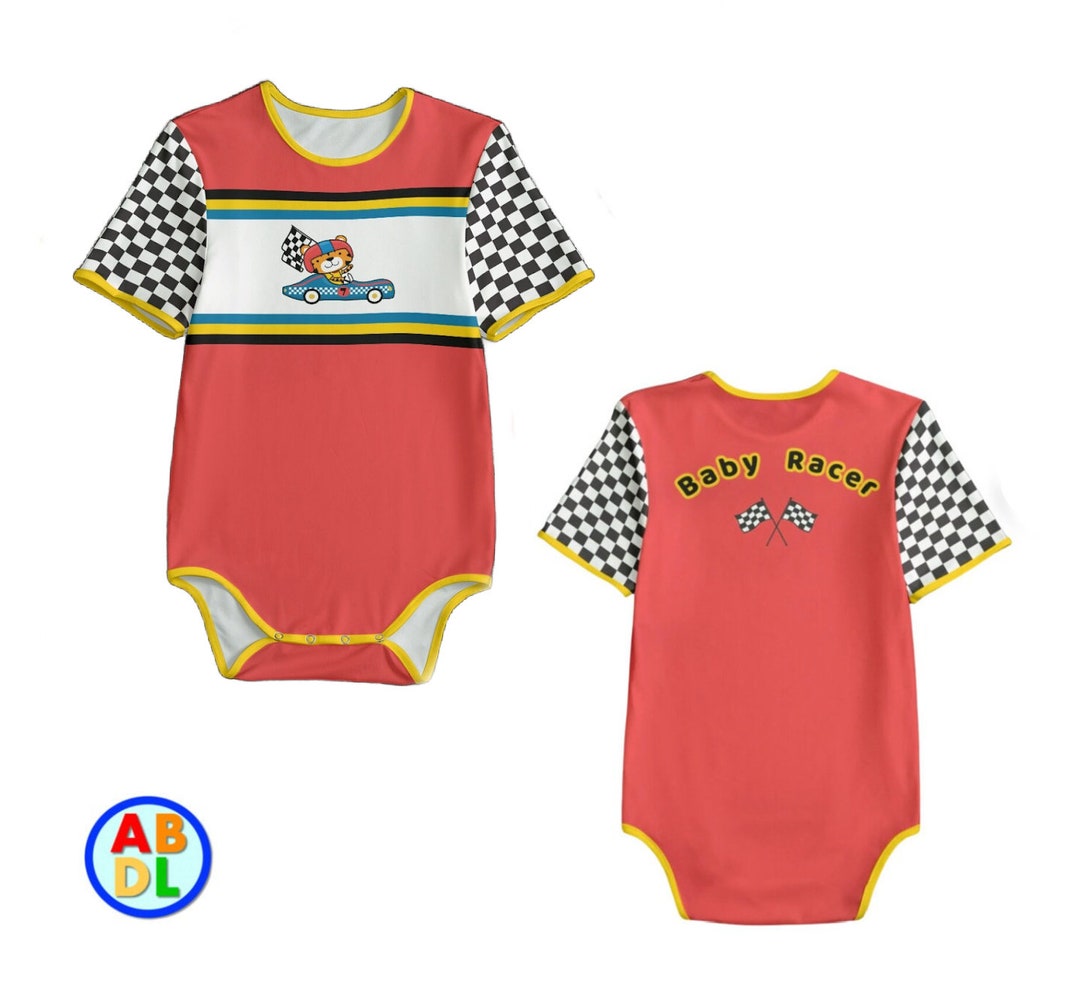 Baby Racer Style ABDL Baby Racer Bodysuit Adult Baby - Etsy