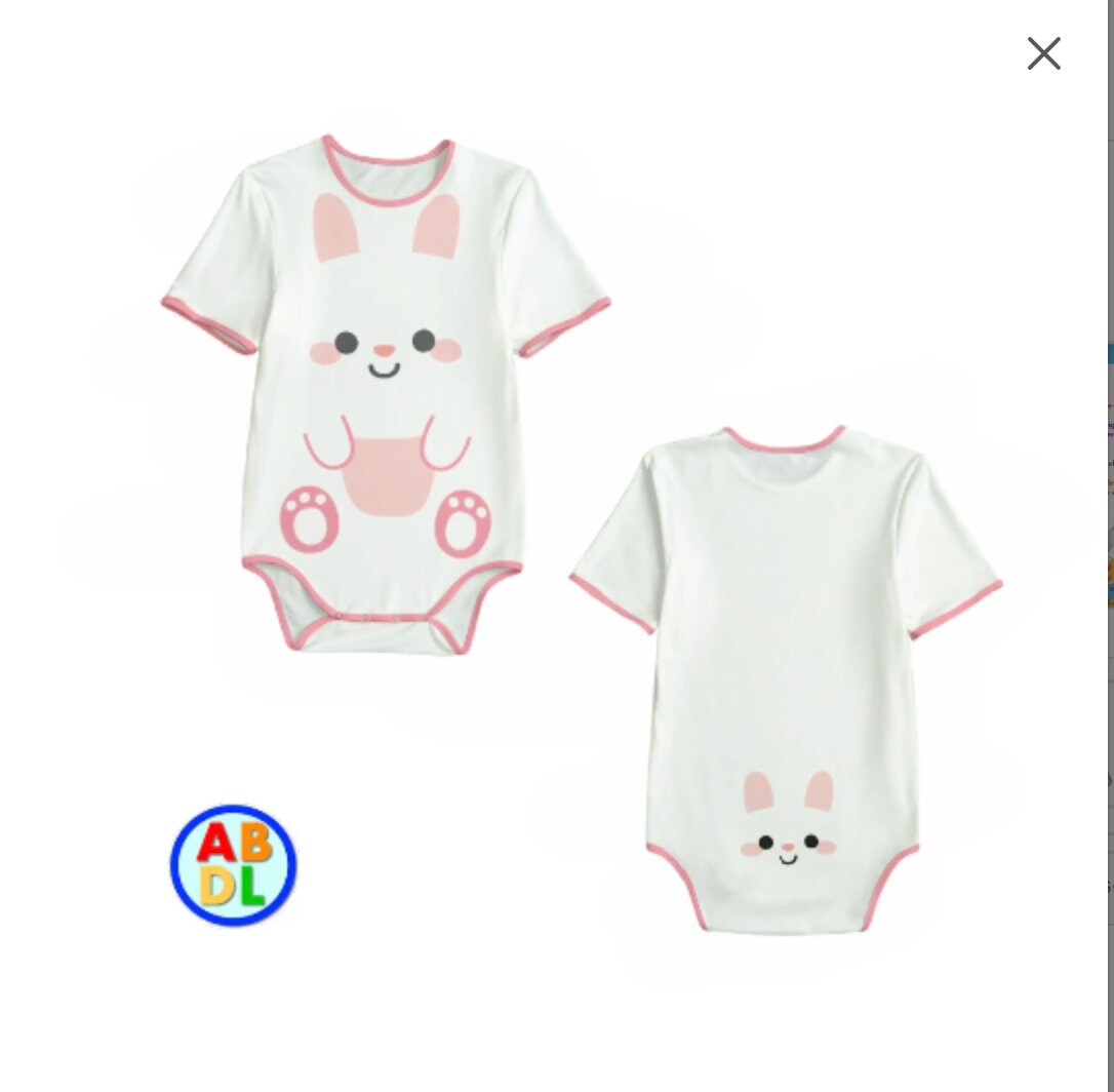 ABDL Bunny Bodysuit Adult Baby - Etsy